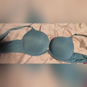 Victoria Secret Elegant Blue Women's Bra Add 2 Cup Bomshell Plunge